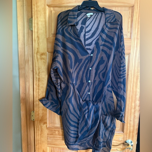 H&M Zebra Print Dress - Black and Brown - Picture 1 of 3